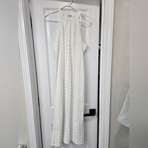 A New Day White Lace Maxi Dress